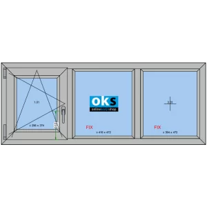 1 Draaikiep 2 Vastglas