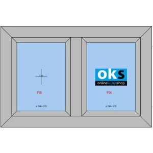 vast kozijn 2 vaks